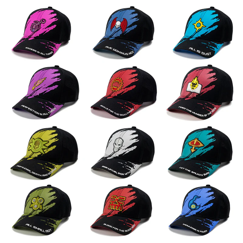 Starforged Warhammer 40K Chaos Faction Themed Hats Snapback Baseball Peaked Cap Other