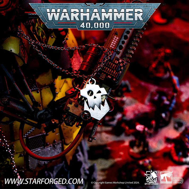 Warhammer 40K Faction Icon Orks Necklace Greenskins Space Orcs by Starforged - Image 6