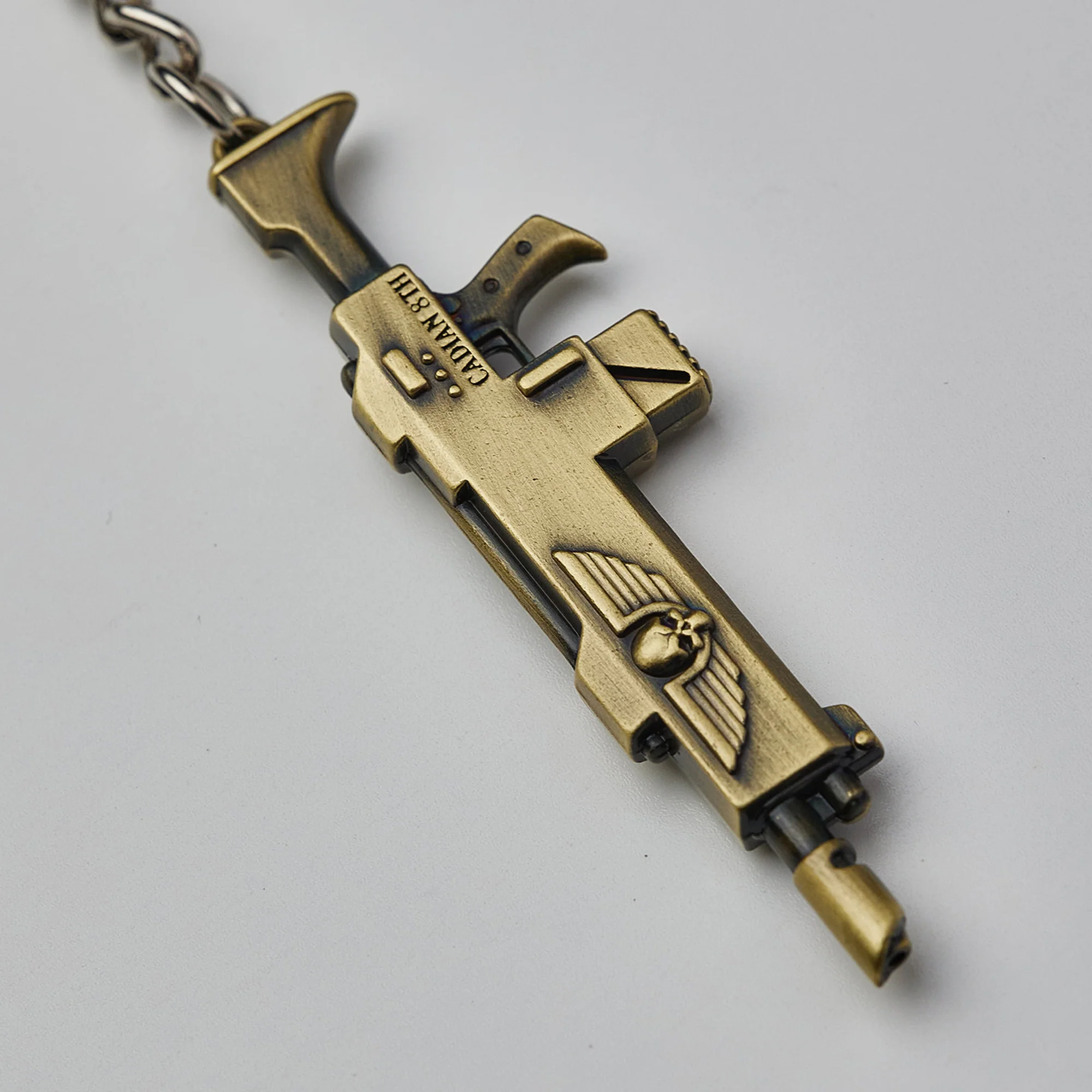 Warhammer 40K Astra Militarum Lasgun Keychain Imperial Guard Starforged - Image 4