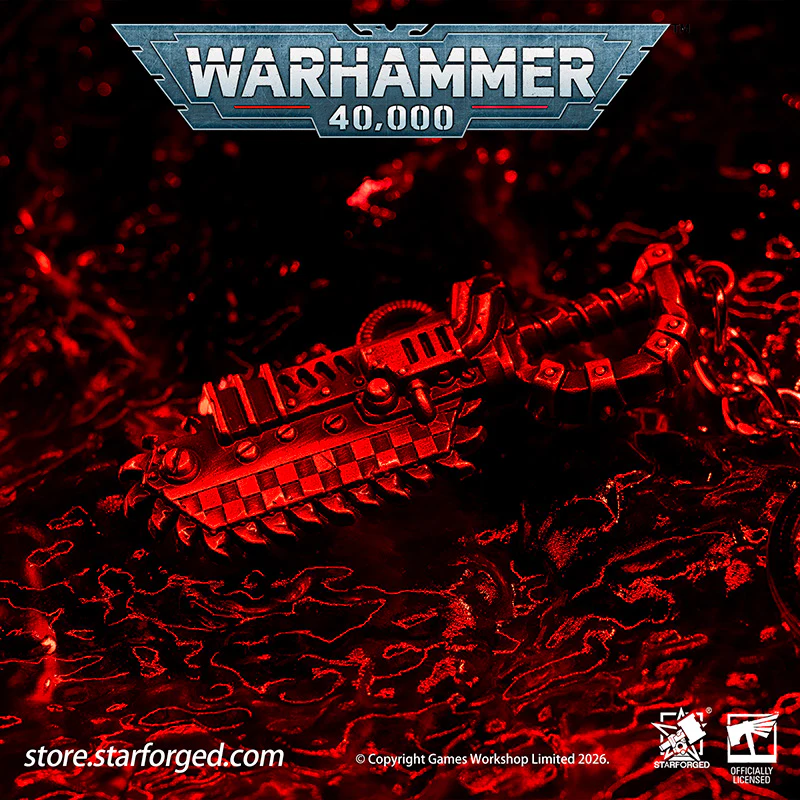 Warhammer 40K Weapons Ork Xenos Choppa Keychain WAAAGH! Peripheral Products Starforged - Image 4