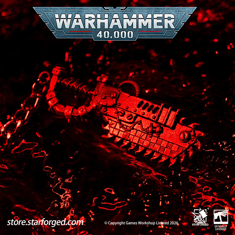 Warhammer 40K Weapons Ork Xenos Choppa Keychain WAAAGH! Peripheral Products Starforged - Image 5