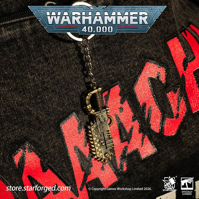 Warhammer 40K Weapons Ork Xenos Choppa Keychain WAAAGH! Peripheral Products Starforged - Image 6