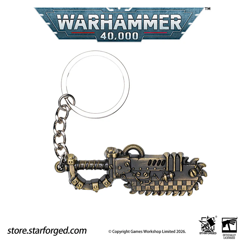 Warhammer 40K Weapons Ork Xenos Choppa Keychain WAAAGH! Peripheral Products Starforged - Image 8