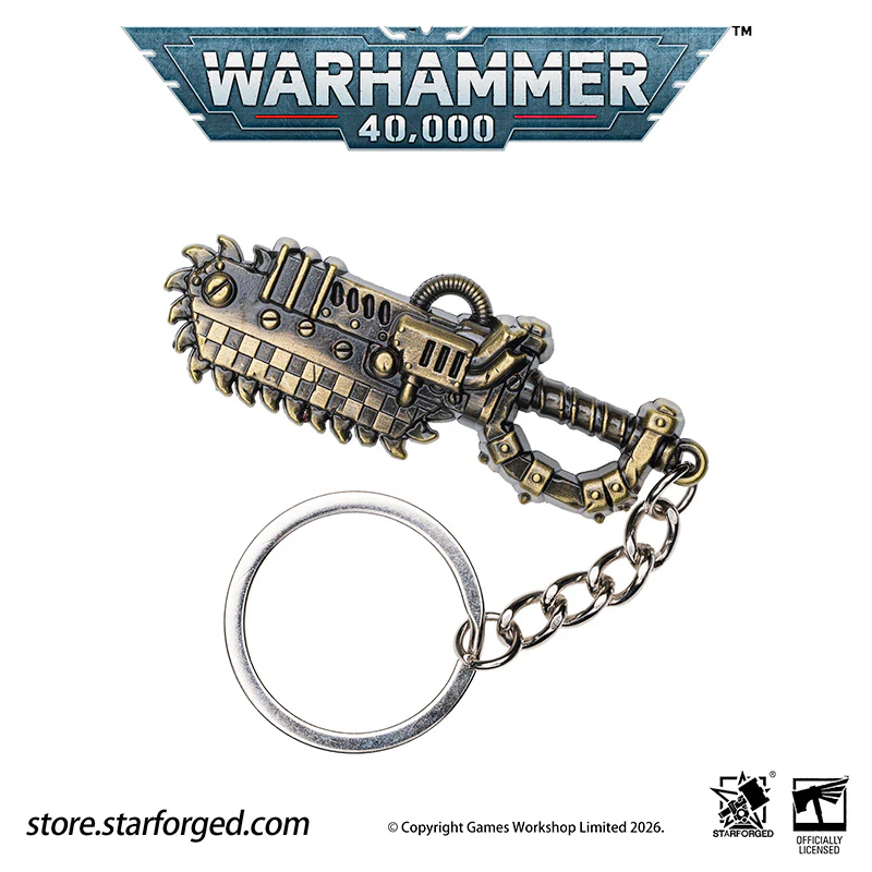 Warhammer 40K Weapons Ork Xenos Choppa Keychain WAAAGH! Peripheral Products Starforged - Image 9