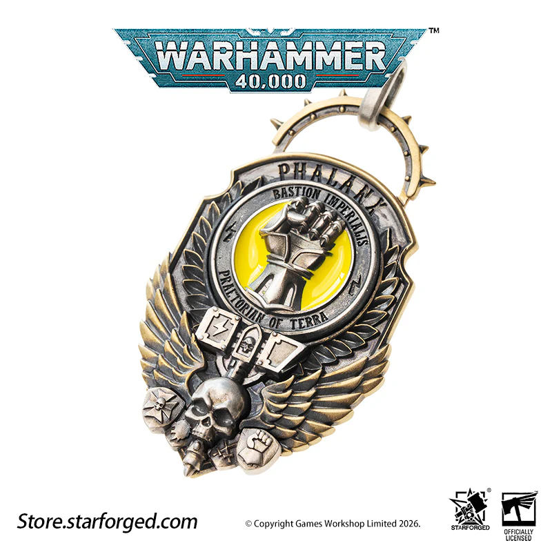 Warhammer 40K Imperial Fists Hammer of Phalanx Pendant Rogal Dorn Necklace Starforged - Image 10