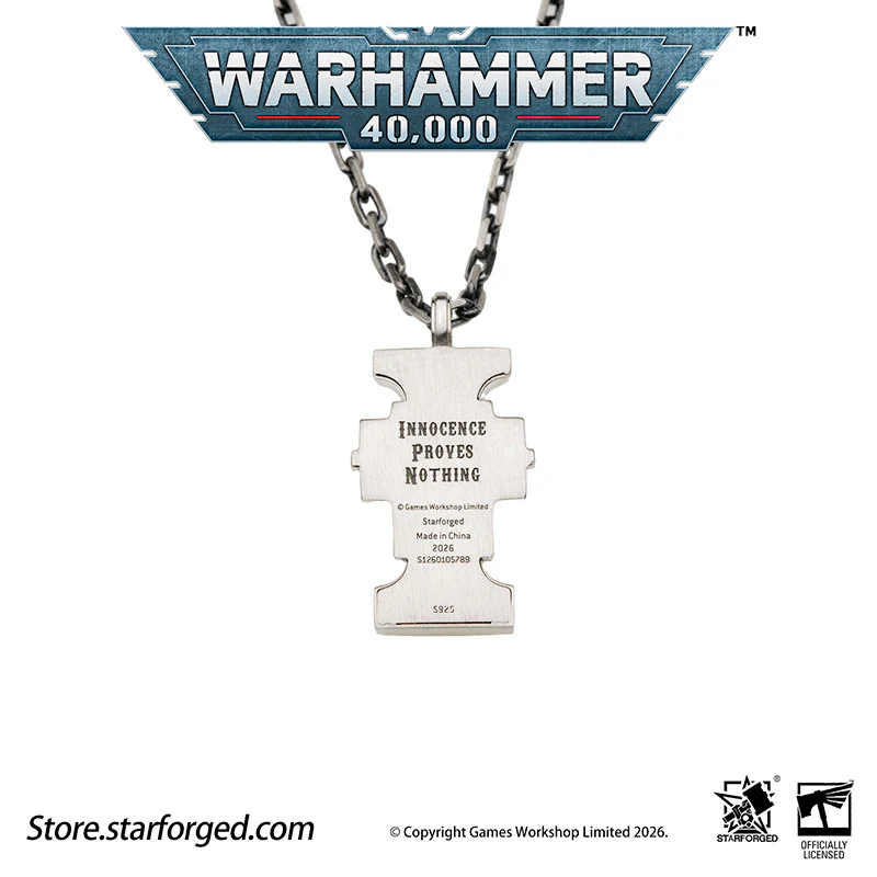 Starforged Warhammer 40K The Imperium of Man Inquisition Seal of the Holy Ordos Silver Pendant Game Merchandise Warhammer Gifts Fashion Accessories - Image 11