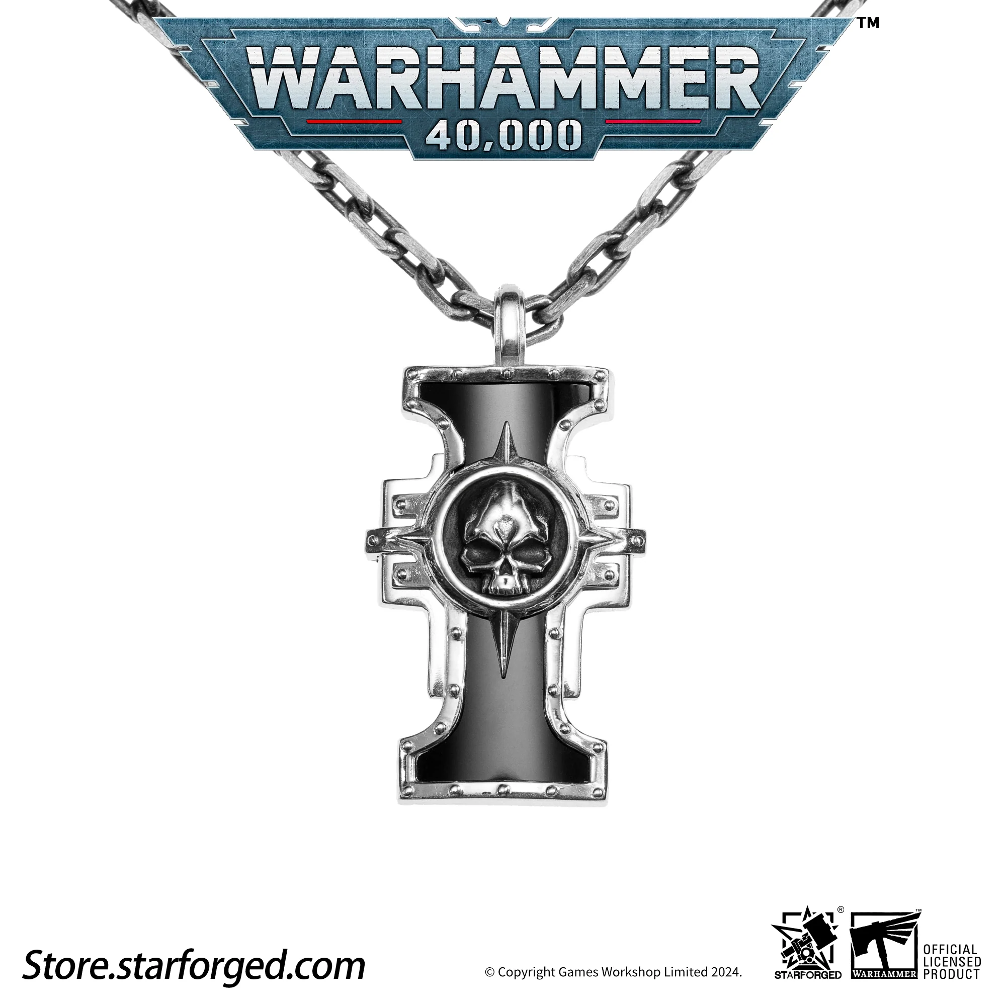 Starforged Warhammer 40K The Imperium of Man Inquisition Seal of the Holy Ordos Silver Pendant Game Merchandise Warhammer Gifts Fashion Accessories - Image 14