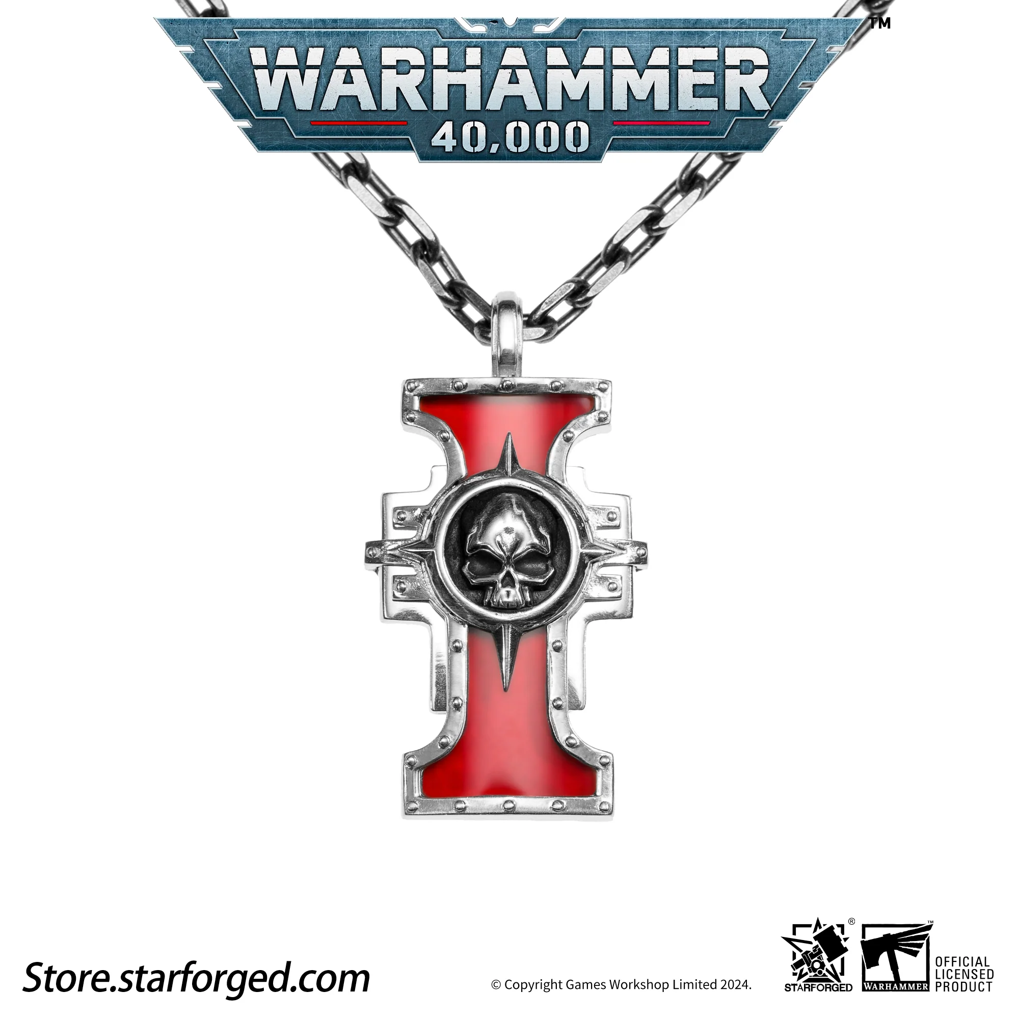 Starforged Warhammer 40K The Imperium of Man Inquisition Seal of the Holy Ordos Silver Pendant Game Merchandise Warhammer Gifts Fashion Accessories - Image 16