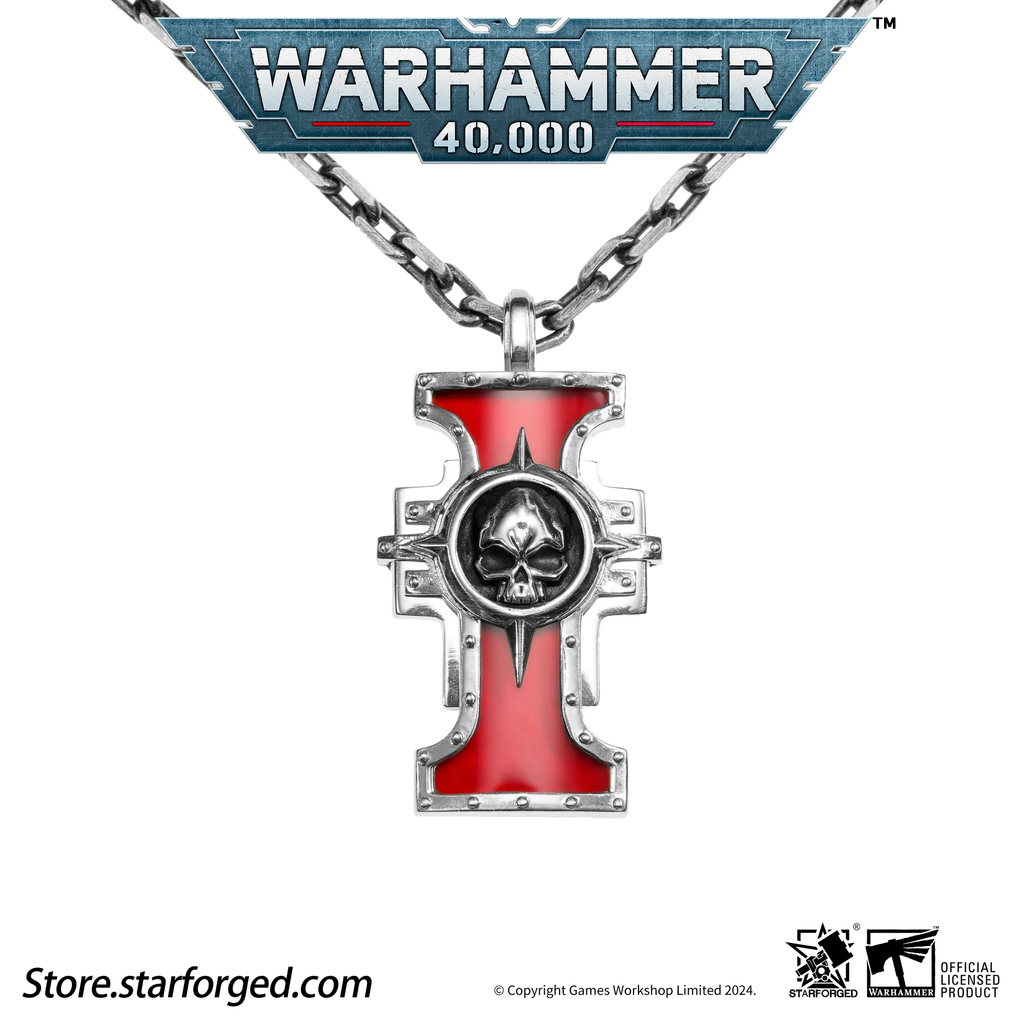 Starforged Warhammer 40K The Imperium of Man Inquisition Seal of the Holy Ordos Silver Pendant Game Merchandise Warhammer Gifts Fashion Accessories - Image 17