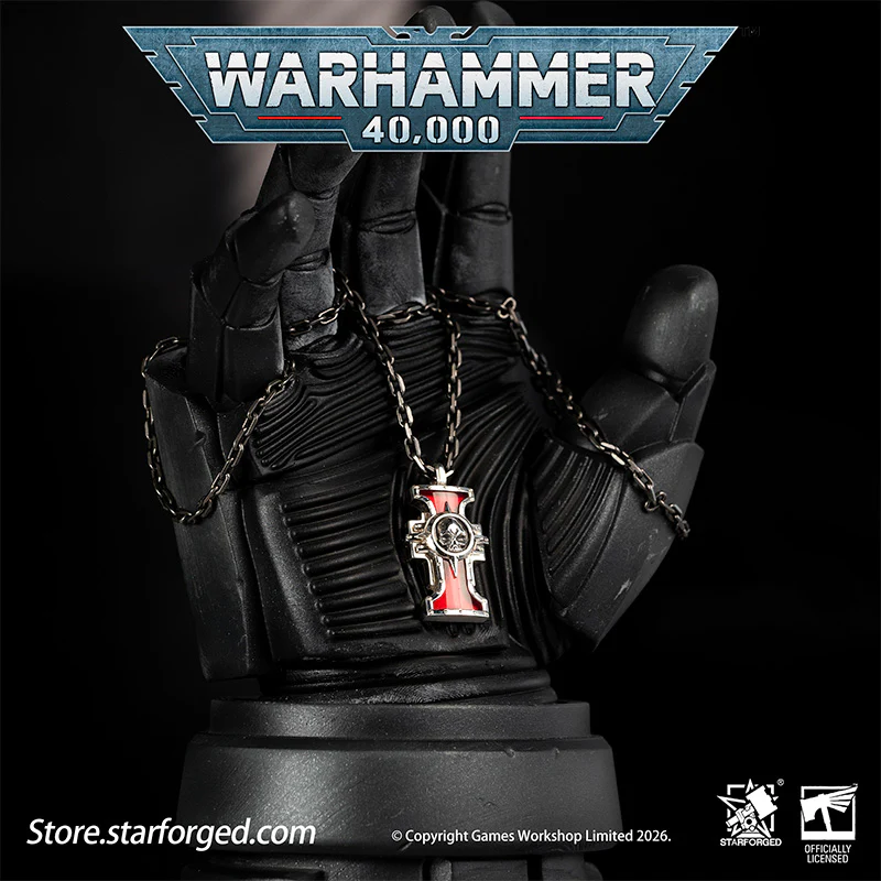 Starforged Warhammer 40K The Imperium of Man Inquisition Seal of the Holy Ordos Silver Pendant Game Merchandise Warhammer Gifts Fashion Accessories - Image 3