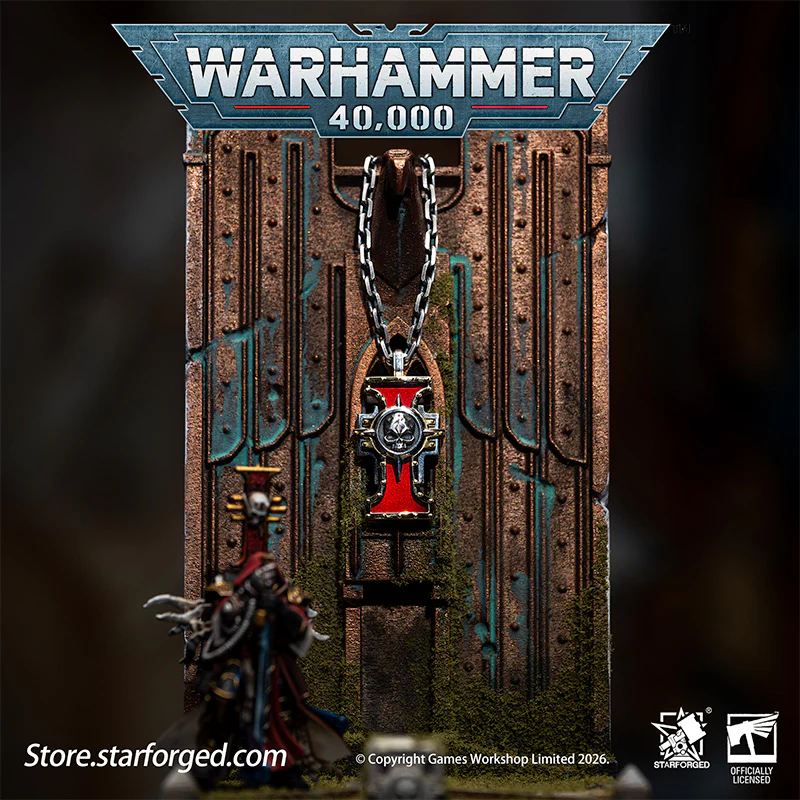 Starforged Warhammer 40K The Imperium of Man Inquisition Seal of the Holy Ordos Silver Pendant Game Merchandise Warhammer Gifts Fashion Accessories - Image 4