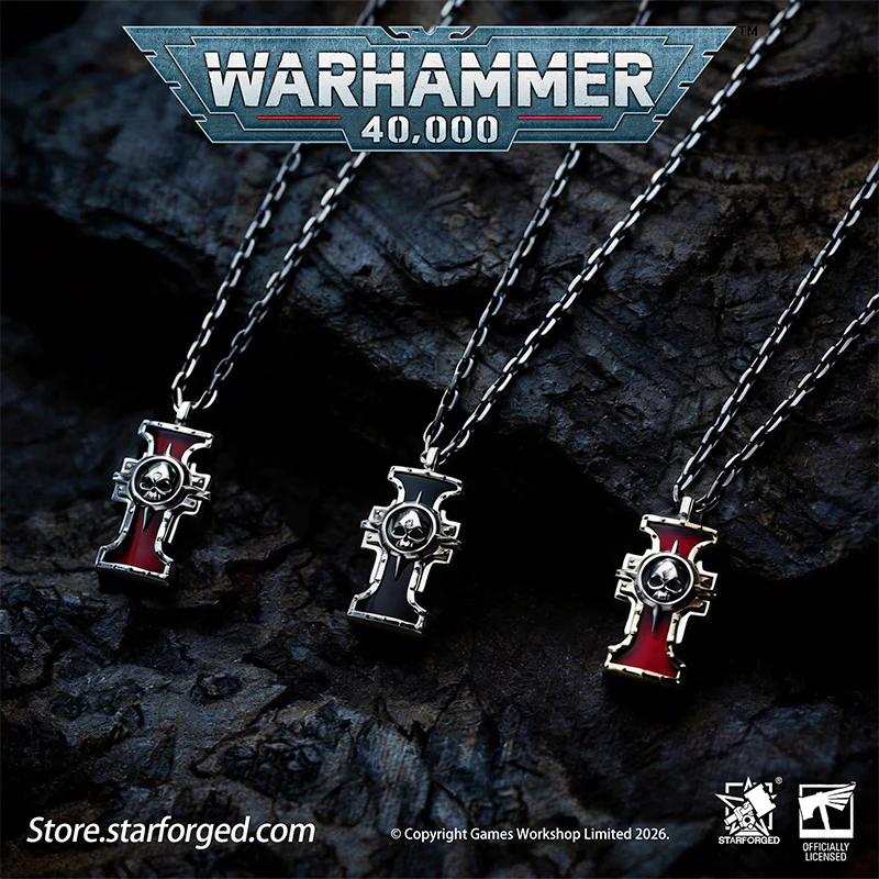 Starforged Warhammer 40K The Imperium of Man Inquisition Seal of the Holy Ordos Silver Pendant Game Merchandise Warhammer Gifts Fashion Accessories - Image 5