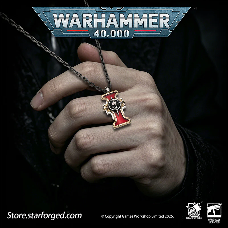 Starforged Warhammer 40K The Imperium of Man Inquisition Seal of the Holy Ordos Silver Pendant Game Merchandise Warhammer Gifts Fashion Accessories - Image 6