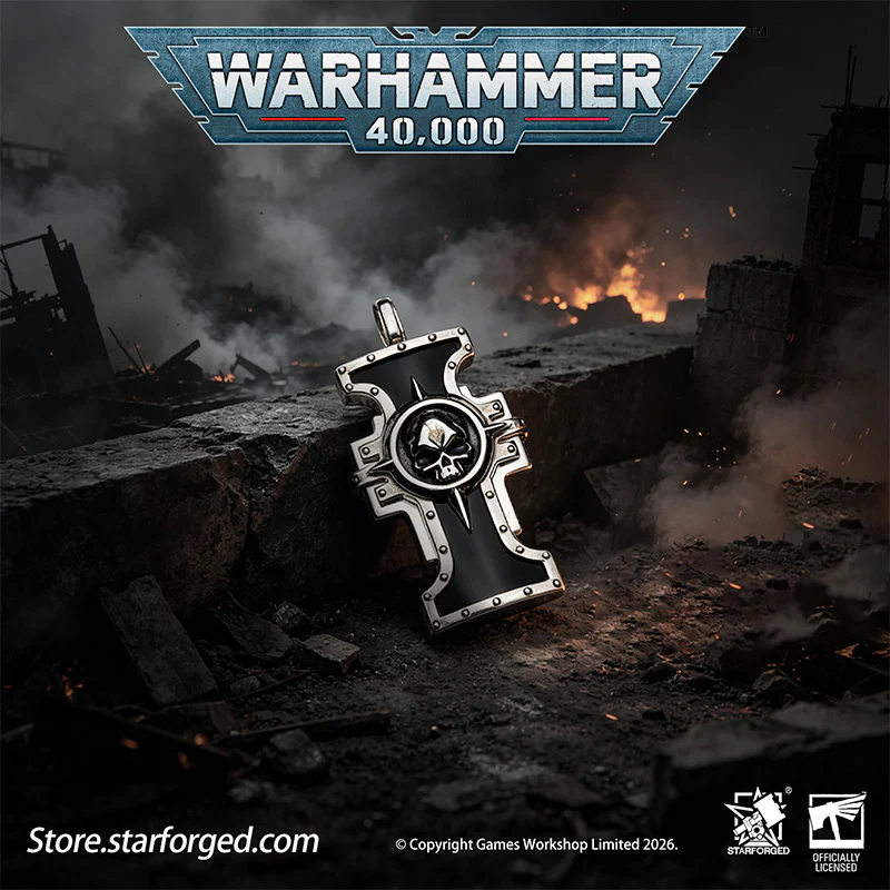 Starforged Warhammer 40K The Imperium of Man Inquisition Seal of the Holy Ordos Silver Pendant Game Merchandise Warhammer Gifts Fashion Accessories - Image 7