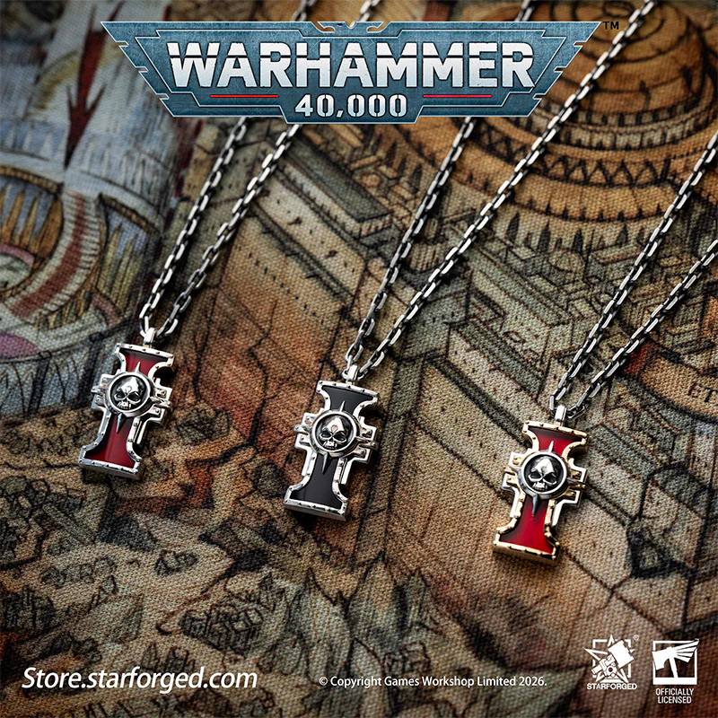Starforged Warhammer 40K The Imperium of Man Inquisition Seal of the Holy Ordos Silver Pendant Game Merchandise Warhammer Gifts Fashion Accessories - Image 8