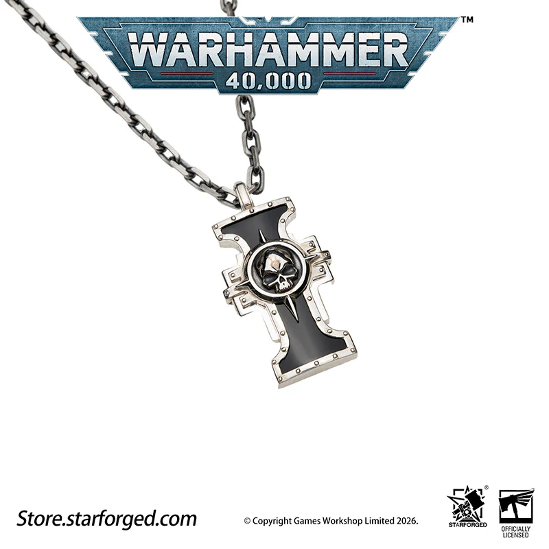 Starforged Warhammer 40K The Imperium of Man Inquisition Seal of the Holy Ordos Silver Pendant Game Merchandise Warhammer Gifts Fashion Accessories - Image 9