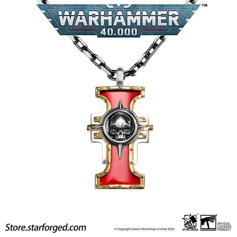 Starforged Warhammer 40K The Imperium of Man Inquisition Seal of the Holy Ordos Silver Pendant Game Merchandise Warhammer Gifts Fashion Accessories - Image 13