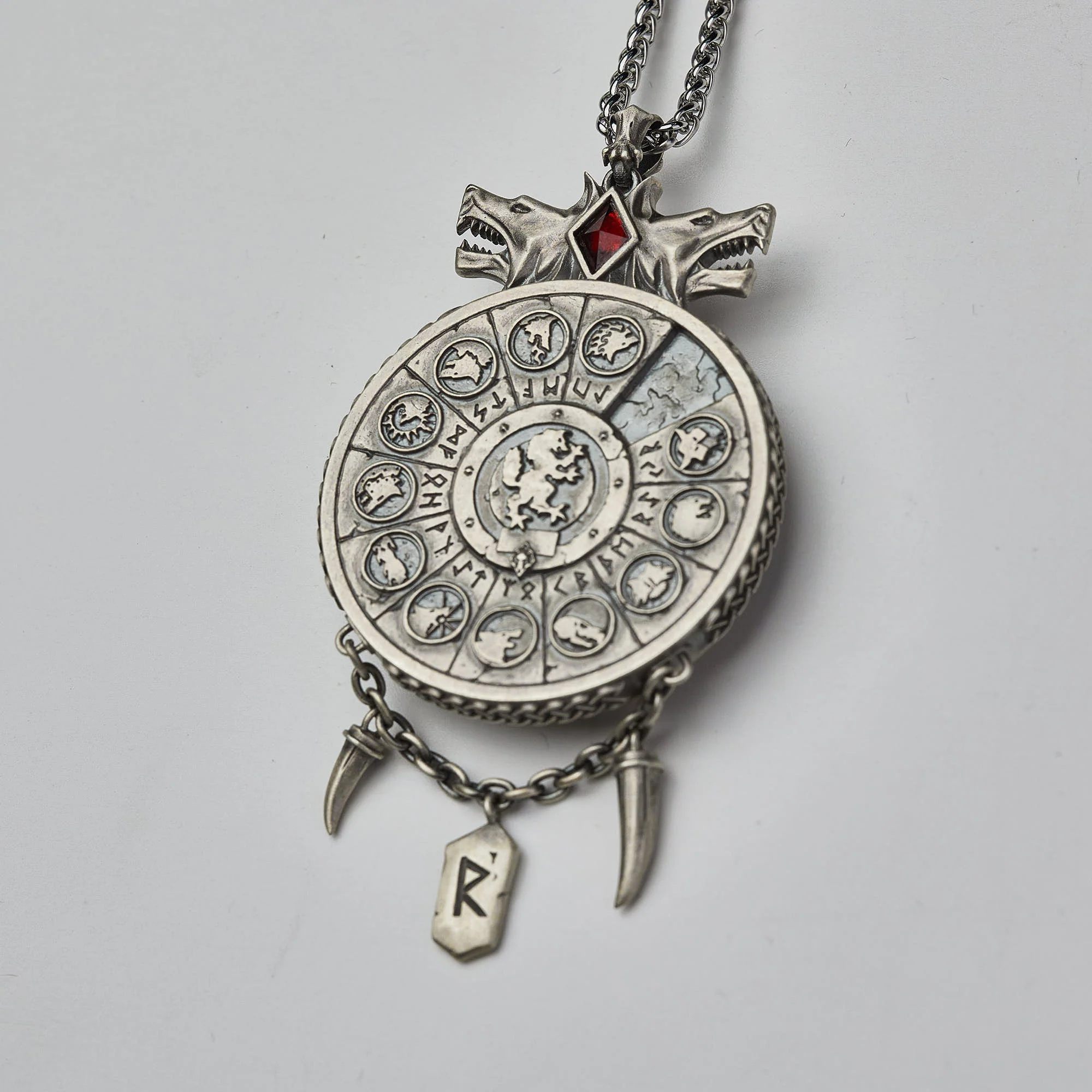 Warhammer 40K Vlka Fenryka Grand Annulus Pendant Silver Space Wolf by Starforged - Image 4