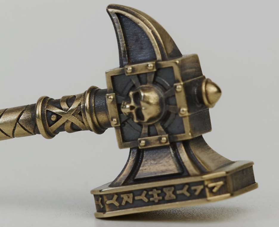Total War Warhammer III Ghal Maraz Keychain Age of Sigmar Starforged Keychain - Image 3