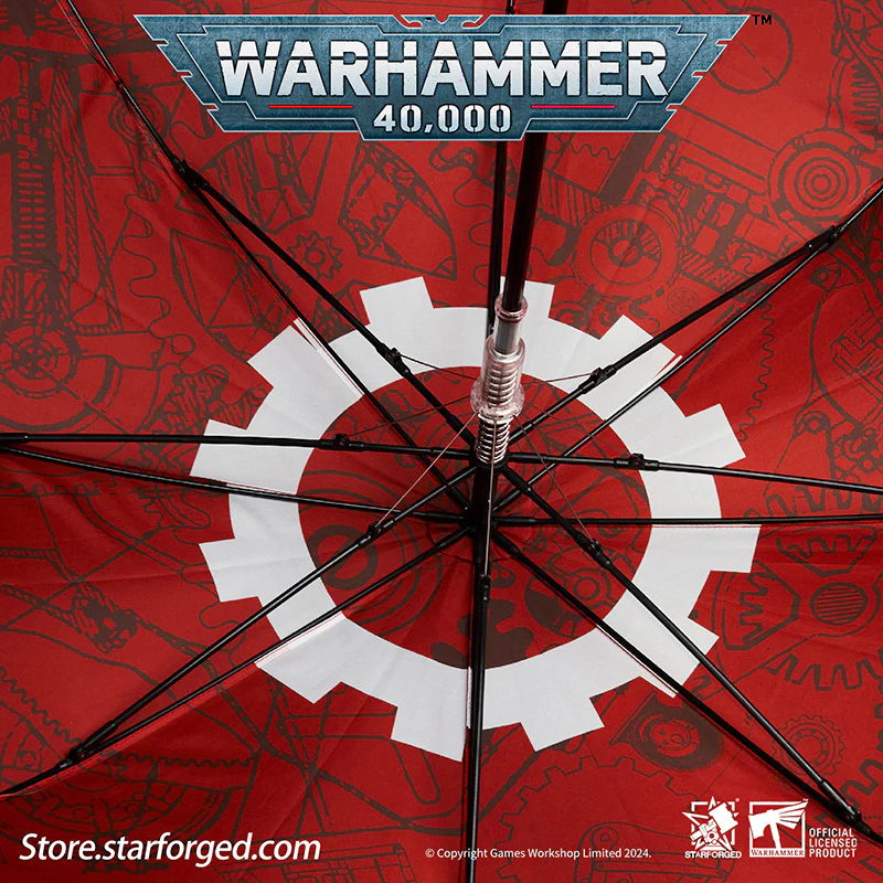 Warhammer 40K Themed Umbrella Omnissian Staff Adeptus Mechanicus Exclusive Other - Image 4