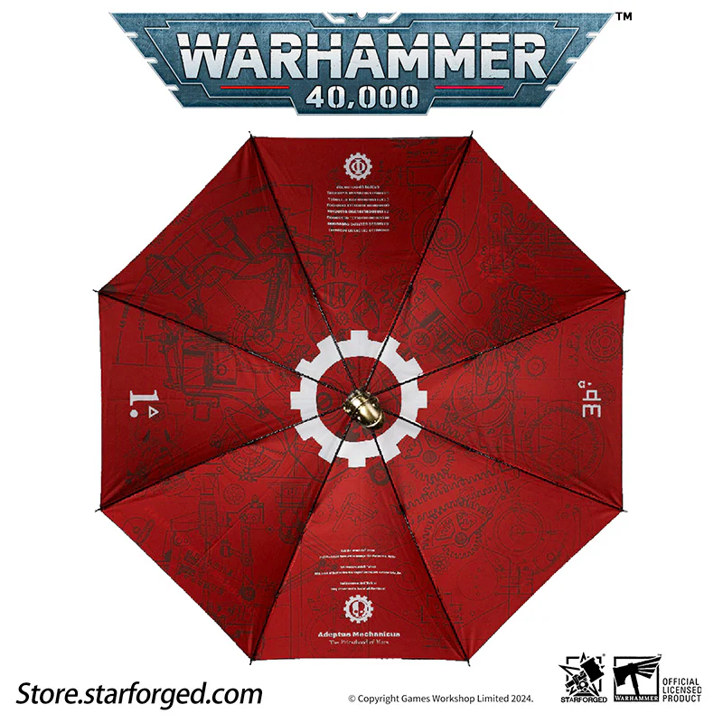 Warhammer 40K Themed Umbrella Omnissian Staff Adeptus Mechanicus Exclusive Other - Image 5