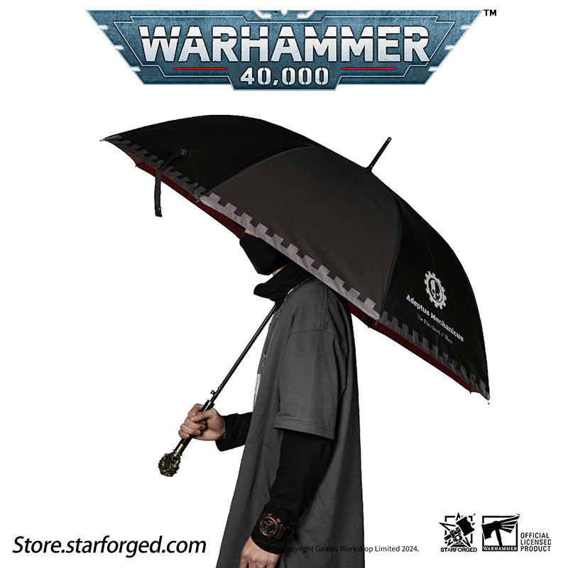 Warhammer 40K Themed Umbrella Omnissian Staff Adeptus Mechanicus Exclusive Other - Image 9