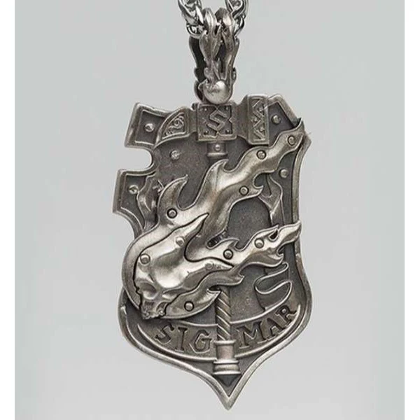 Warhammer Total War 3 Pendant Crest of Sigmar Knights Badge Necklace by Starforged - Image 5