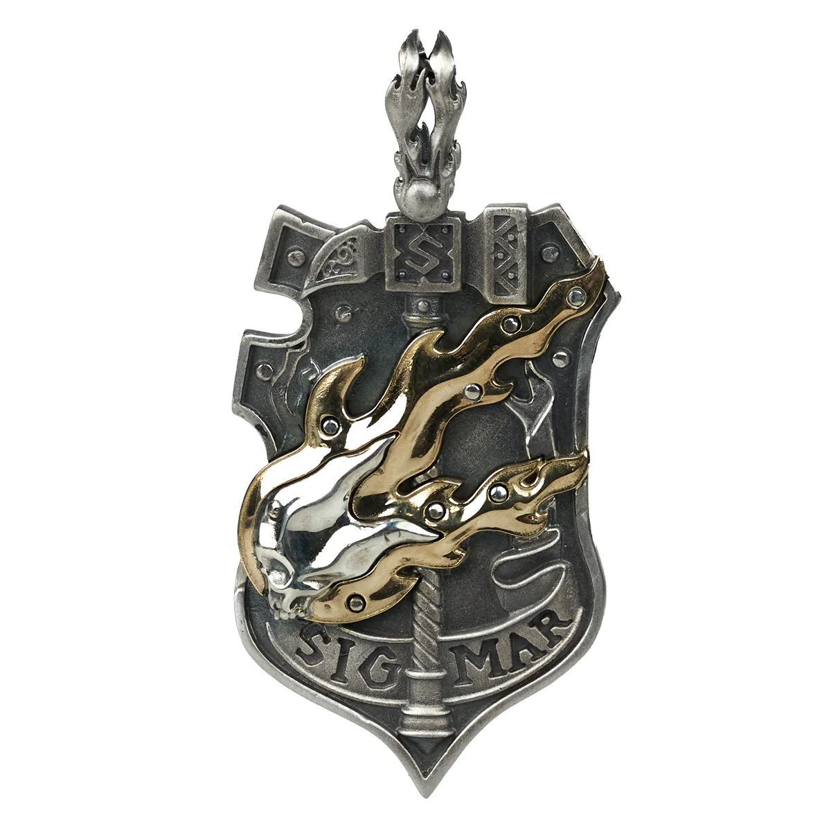 Warhammer Total War 3 Pendant Crest of Sigmar Knights Badge Necklace by Starforged - Image 9