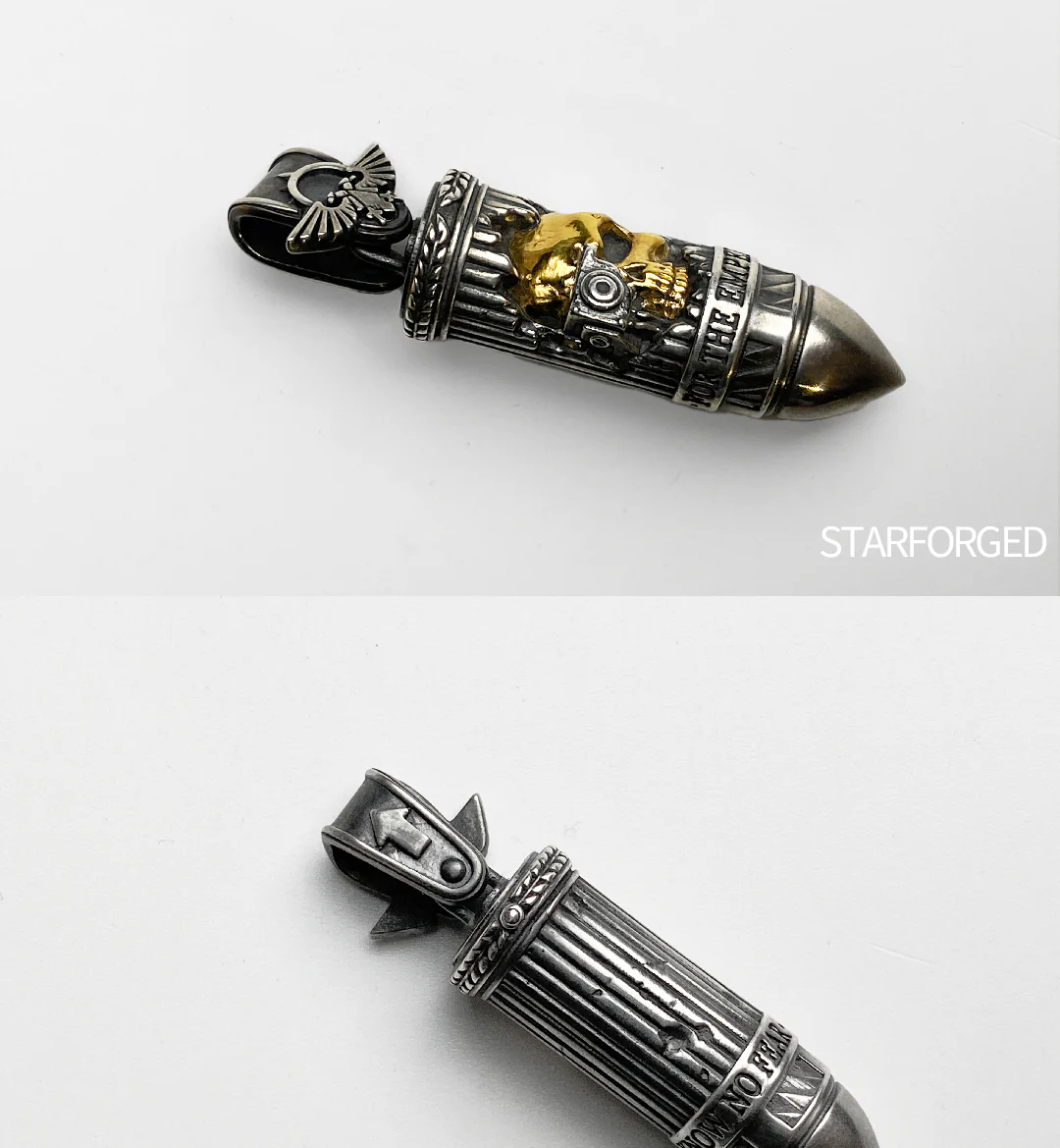 Warhammer 40K Truesilver Bolt Pendant Angel of death Bolter Necklace by Starforged - Image 3