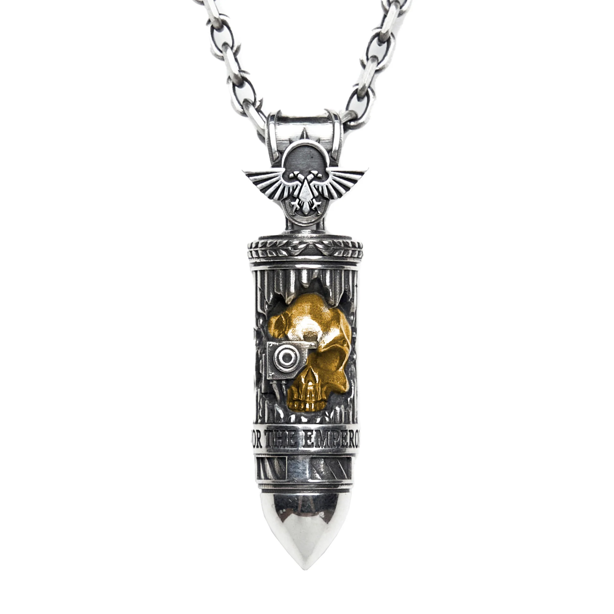Warhammer 40K Truesilver Bolt Pendant Angel of death Bolter Necklace by Starforged - Image 6