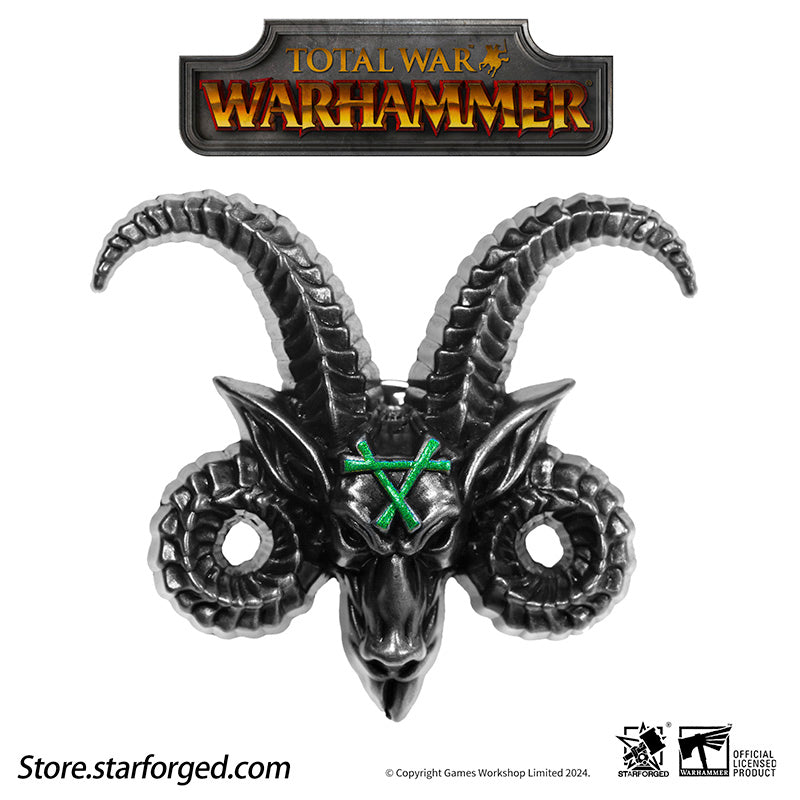 Total War III Warhammer Emblem of the Horned Rat Pin Badge Skaven Faction Race Badge Emblem - Image 6