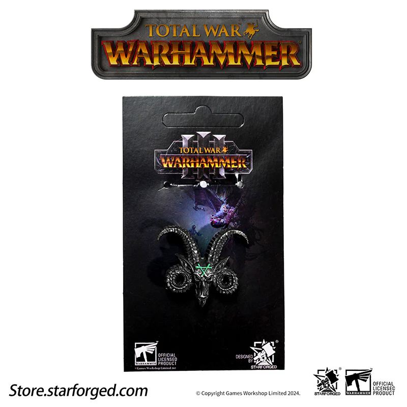 Total War III Warhammer Emblem of the Horned Rat Pin Badge Skaven Faction Race Badge Emblem - Image 7