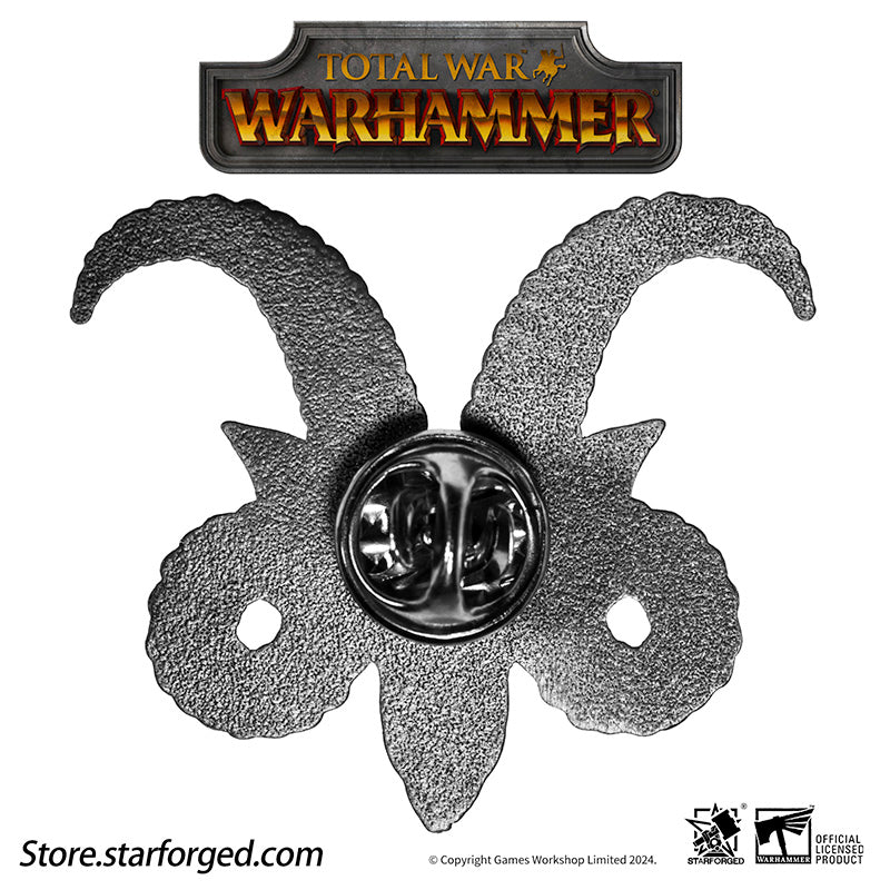 Total War III Warhammer Emblem of the Horned Rat Pin Badge Skaven Faction Race Badge Emblem - Image 9