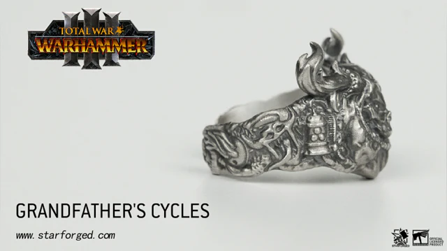 Warhammer 40K Chaos God Nurgle Grandfather’s Cycles Demon Ring by Starforged - Image 3