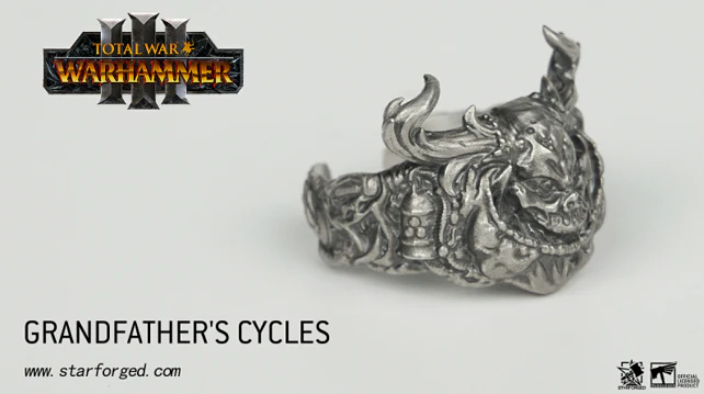 Warhammer 40K Chaos God Nurgle Grandfather’s Cycles Demon Ring by Starforged - Image 5