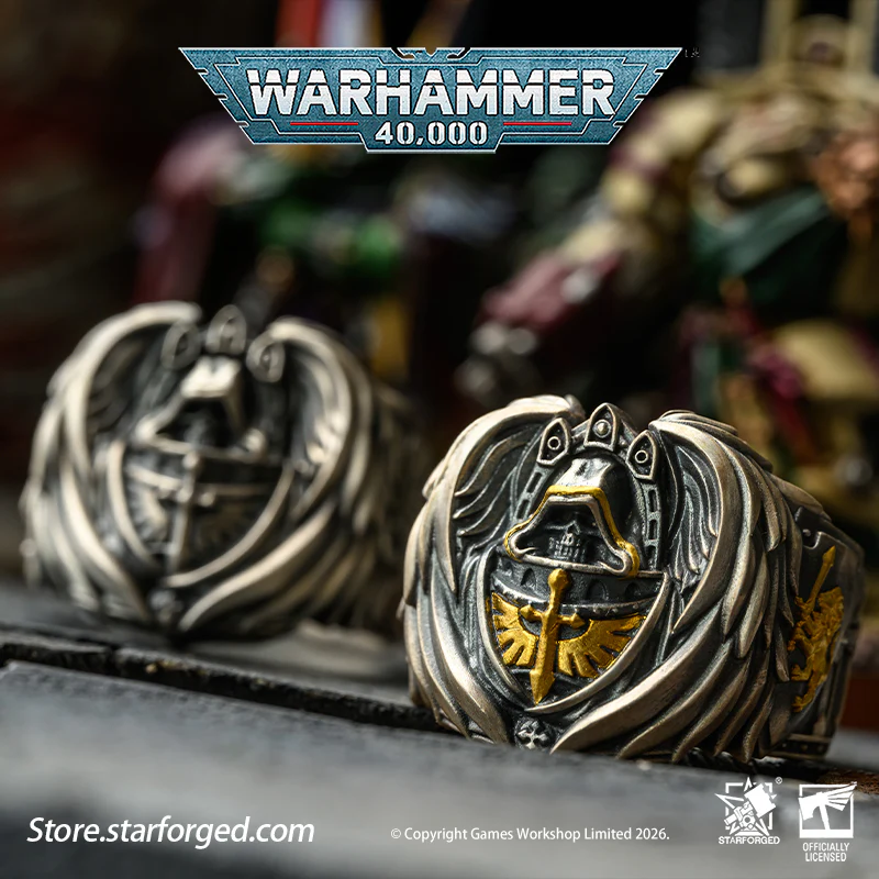 Starforged Warhammer 40K Dark Angel Ring Mark of HexagramMaton Lion King Men‘s ’Ring - Image 3