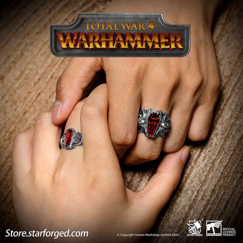 Rings of Immortal Oath Total War Warhammer III Isabella & Vlad Couple's Ring Starforged - Image 3