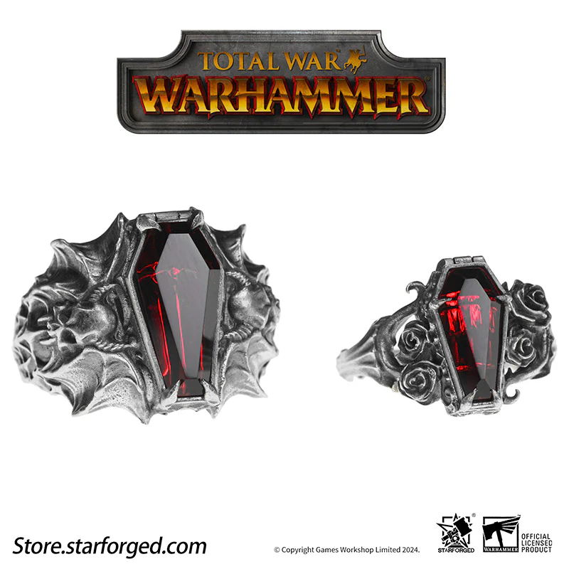 Rings of Immortal Oath Total War Warhammer III Isabella & Vlad Couple's Ring Starforged - Image 5