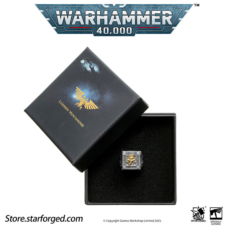Warhammer 40K Seal of Chogoris Khanquest White Scars Jaghatai Khan Ring by Starforged - Image 20