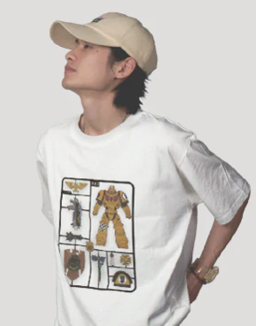 Warhammer 40K Themed T-Shirt Imperial Fist Kit Frame Praetorian of Terra Short Sleeve Tee - Image 3