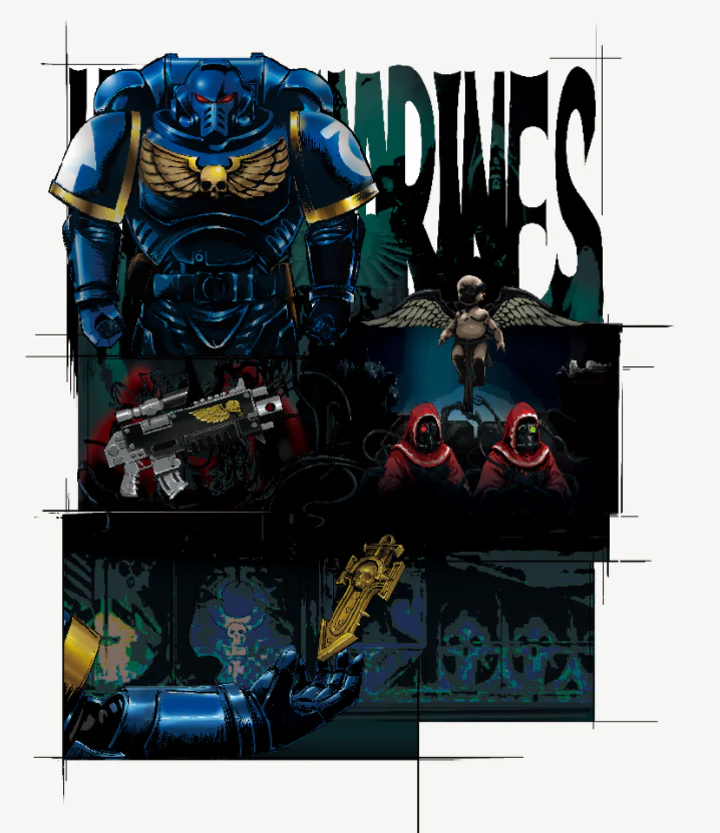 Warhammer 40K T-Shirt Space Marine Armour Ritual Themed Men's TShirt - Image 7