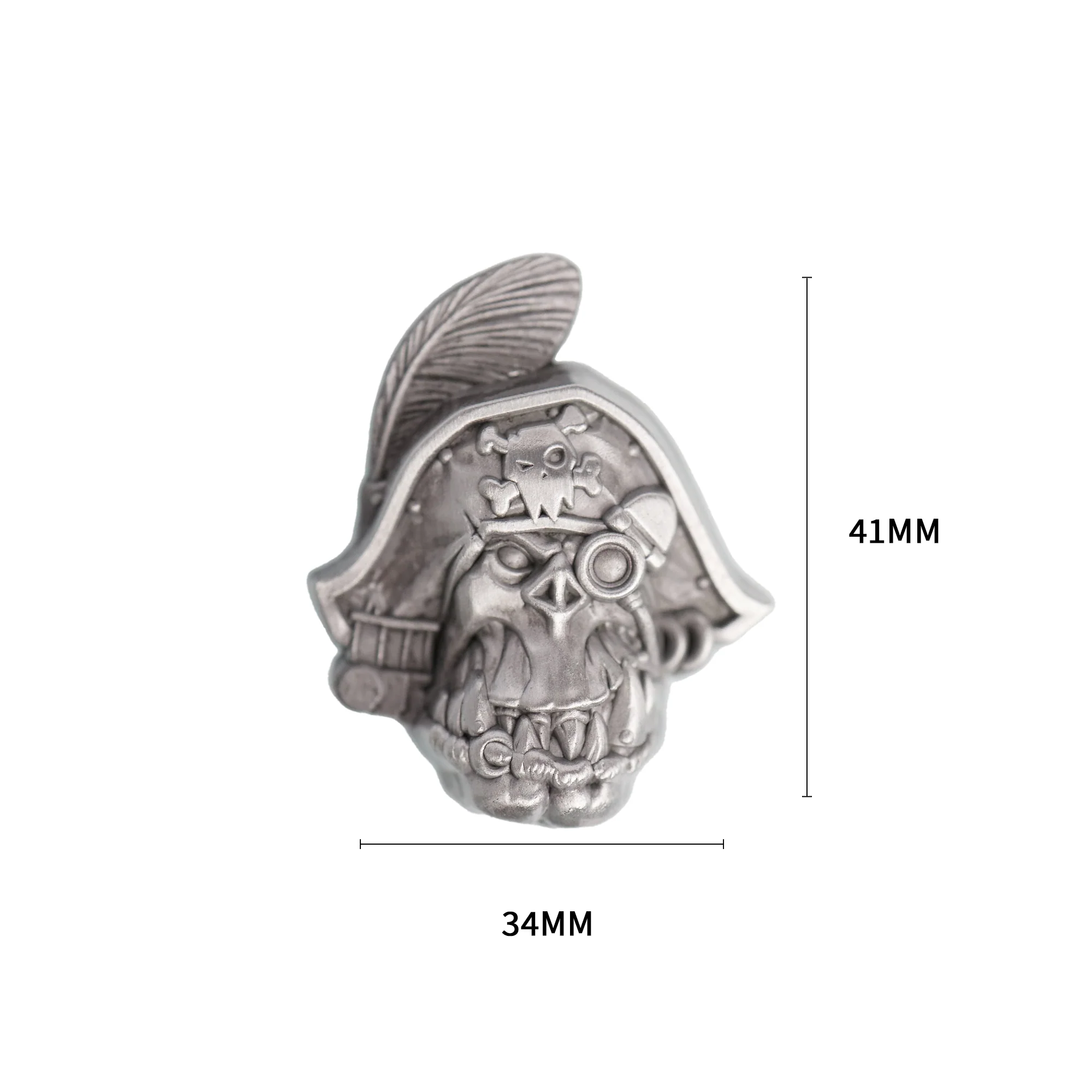Starforged & Warhammer 40K Brooch Space Pirate Ork Kaptin Badrukk Pin Badge - Image 5