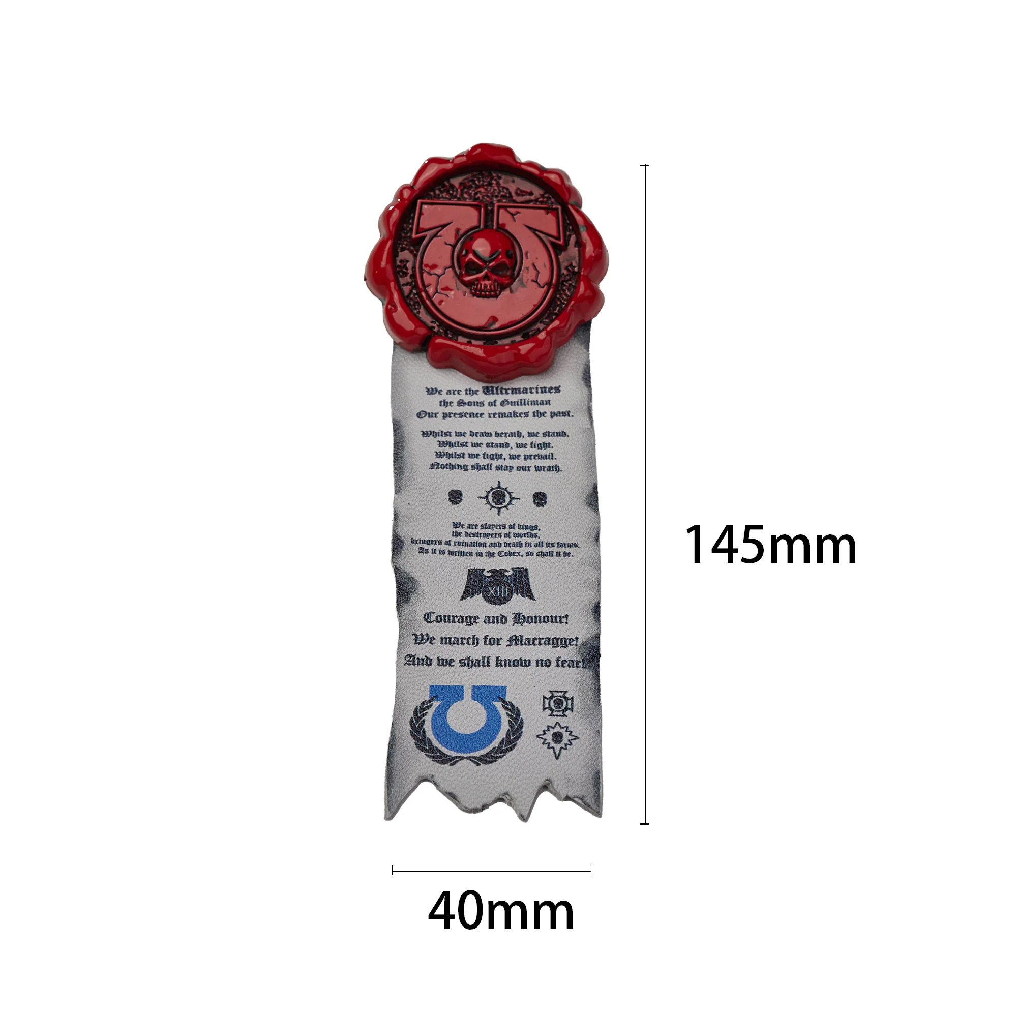Warhammer 40K Roboute Guilliman Purity Seals Ultramarines Brooch Starforged - Image 7