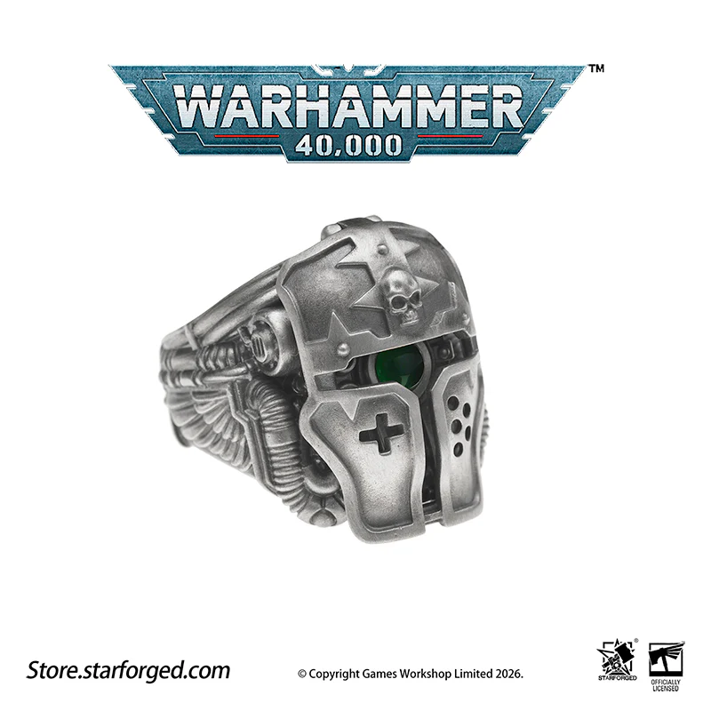 Warhammer 40K Questor Imperialis Helmring Adeptus Mechanicus Titan Culture Ring by Starforged - Image 10