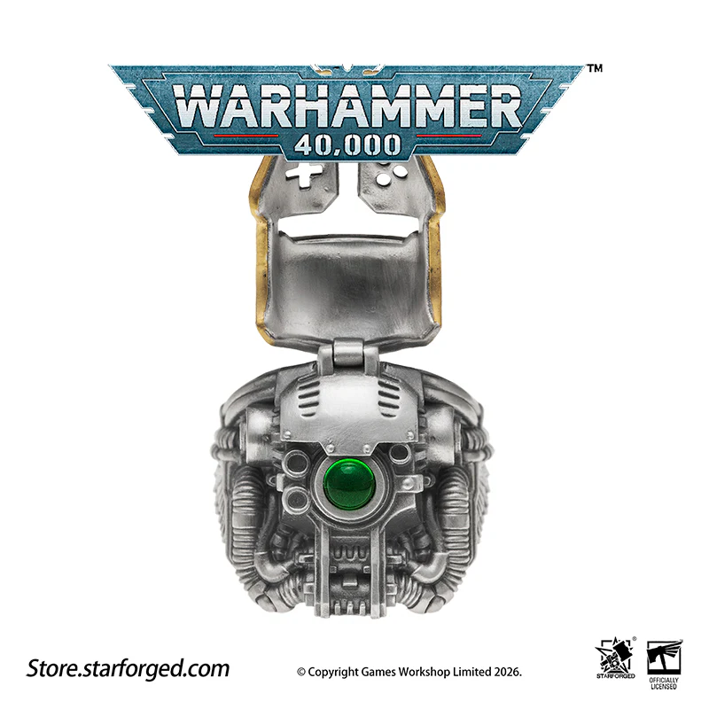 Warhammer 40K Questor Imperialis Helmring Adeptus Mechanicus Titan Culture Ring by Starforged - Image 12