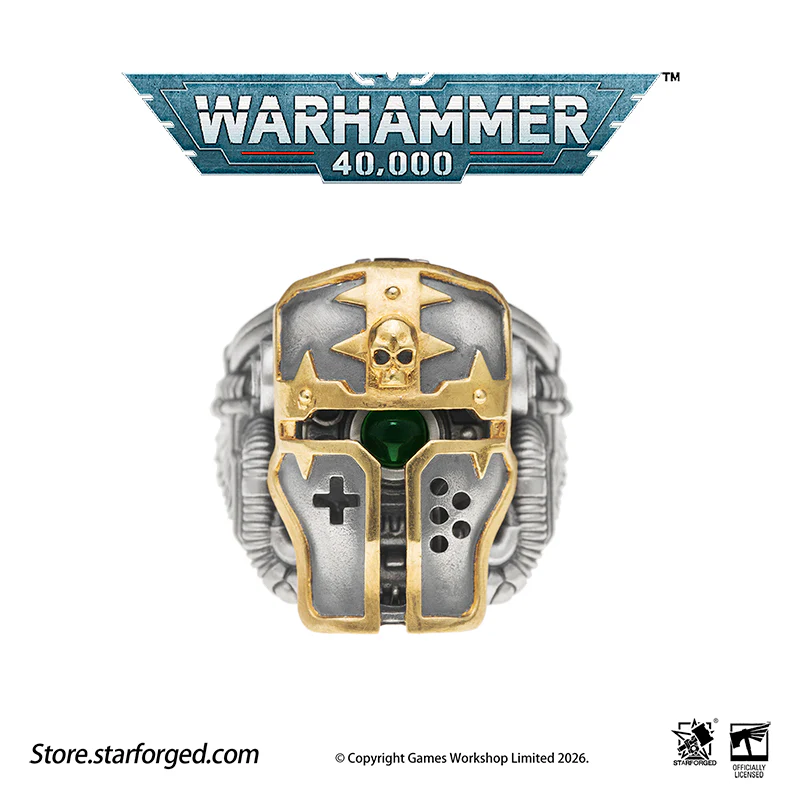 Warhammer 40K Questor Imperialis Helmring Adeptus Mechanicus Titan Culture Ring by Starforged - Image 14