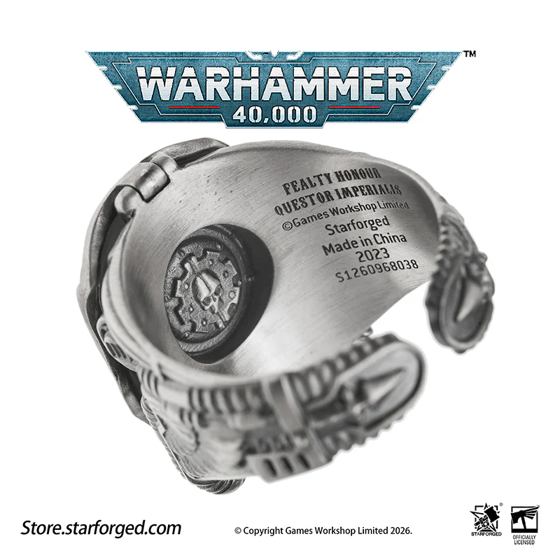 Warhammer 40K Questor Imperialis Helmring Adeptus Mechanicus Titan Culture Ring by Starforged - Image 15
