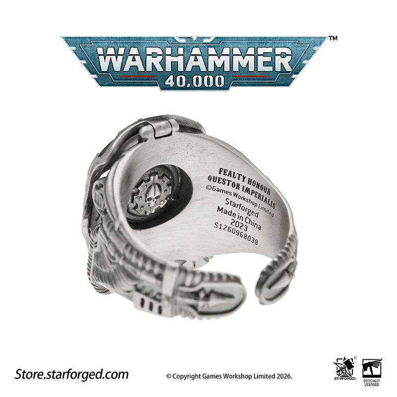 Warhammer 40K Questor Imperialis Helmring Adeptus Mechanicus Titan Culture Ring by Starforged - Image 16