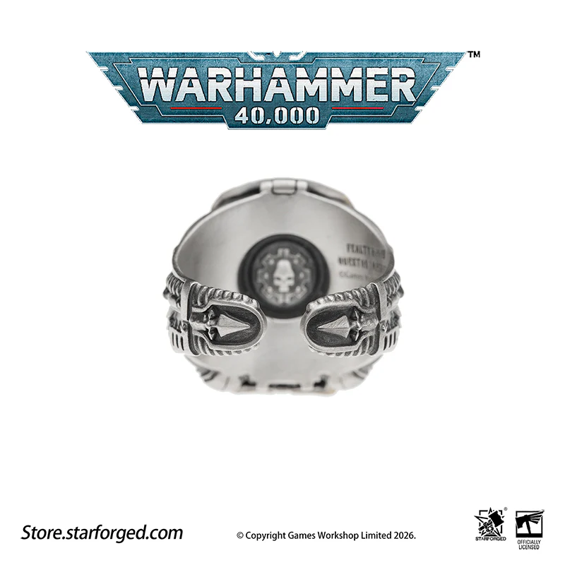 Warhammer 40K Questor Imperialis Helmring Adeptus Mechanicus Titan Culture Ring by Starforged - Image 17