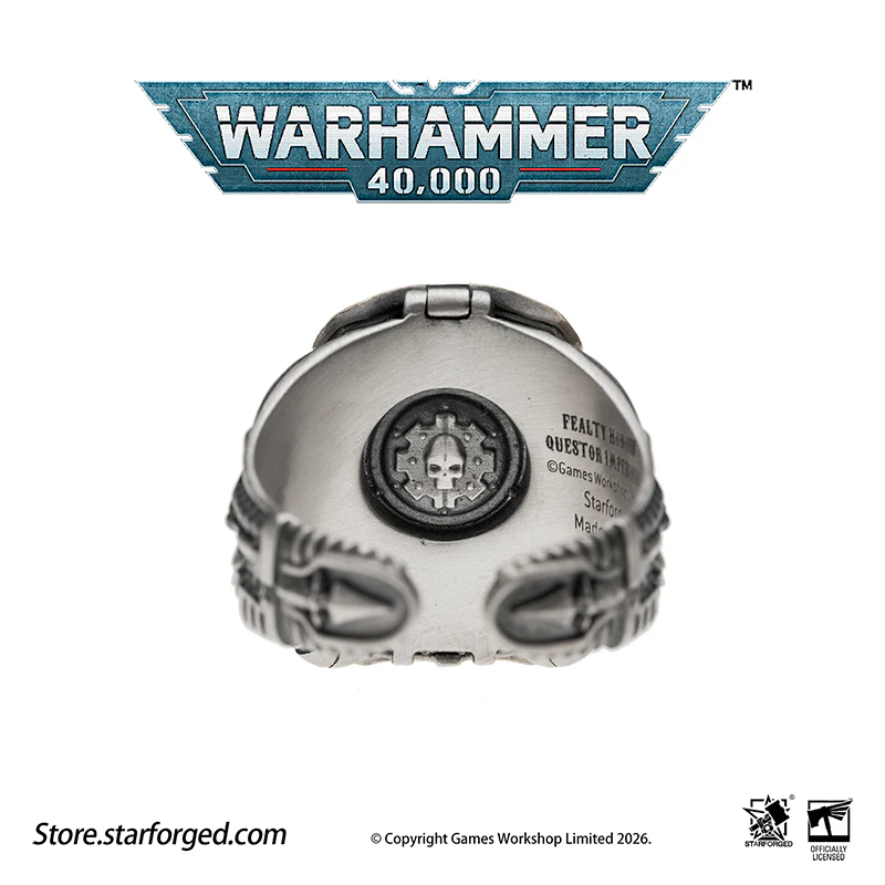 Warhammer 40K Questor Imperialis Helmring Adeptus Mechanicus Titan Culture Ring by Starforged - Image 18